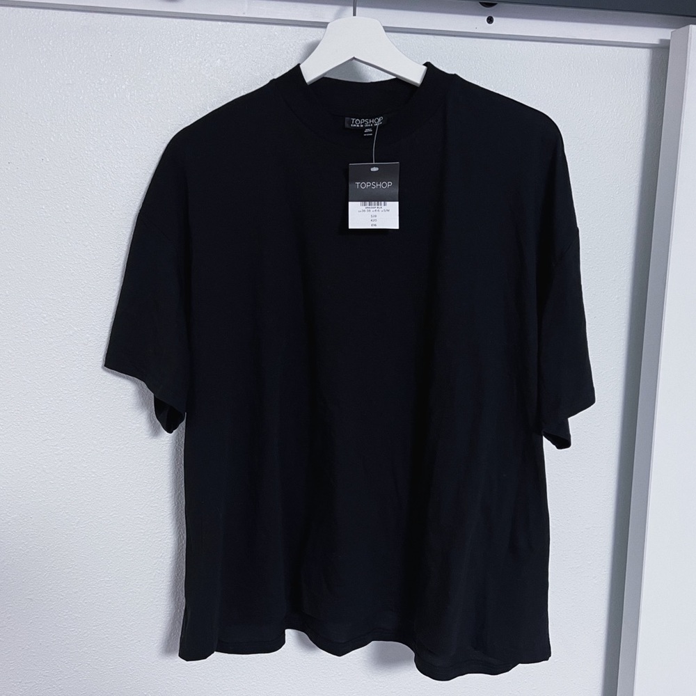 TOPSHOP black oversized tee NWT